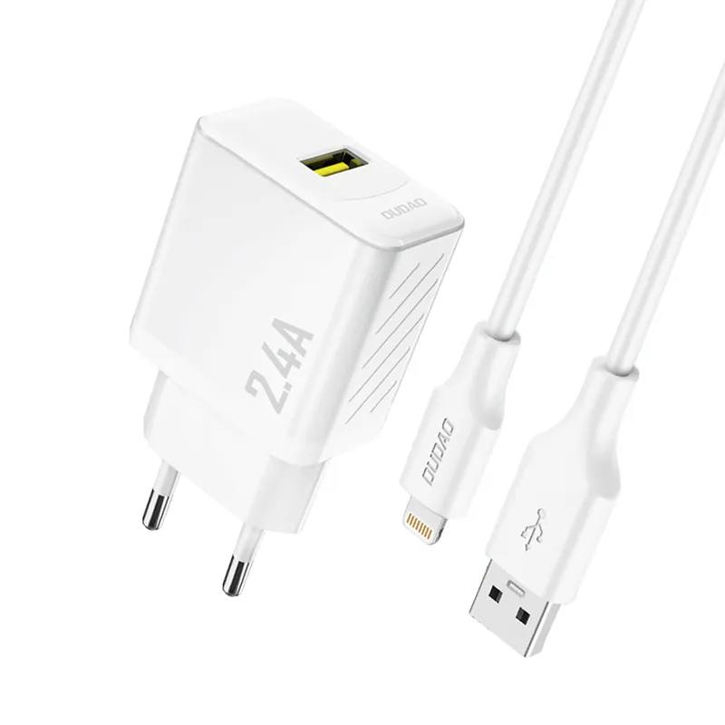 Hit cenowy DUDAO ® Ładowarka Sieciowa Usb-A Z Kablem Usb-A - Iphone Hurtownia