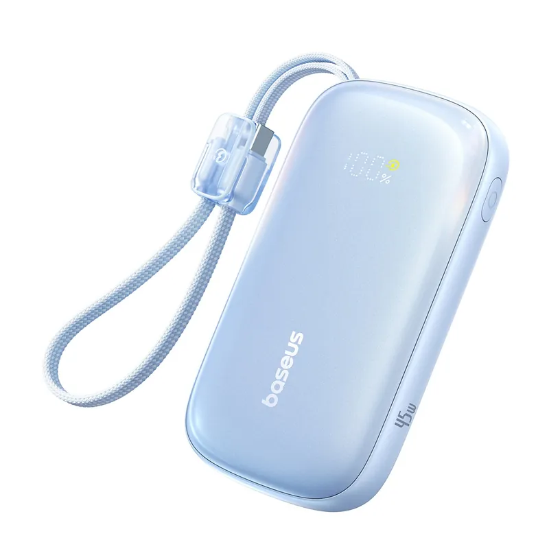 BASEUS ® Powerbank 10000Mah 45W Z Kablem Usb-C Iphone Hurtownia Wyprzedaż