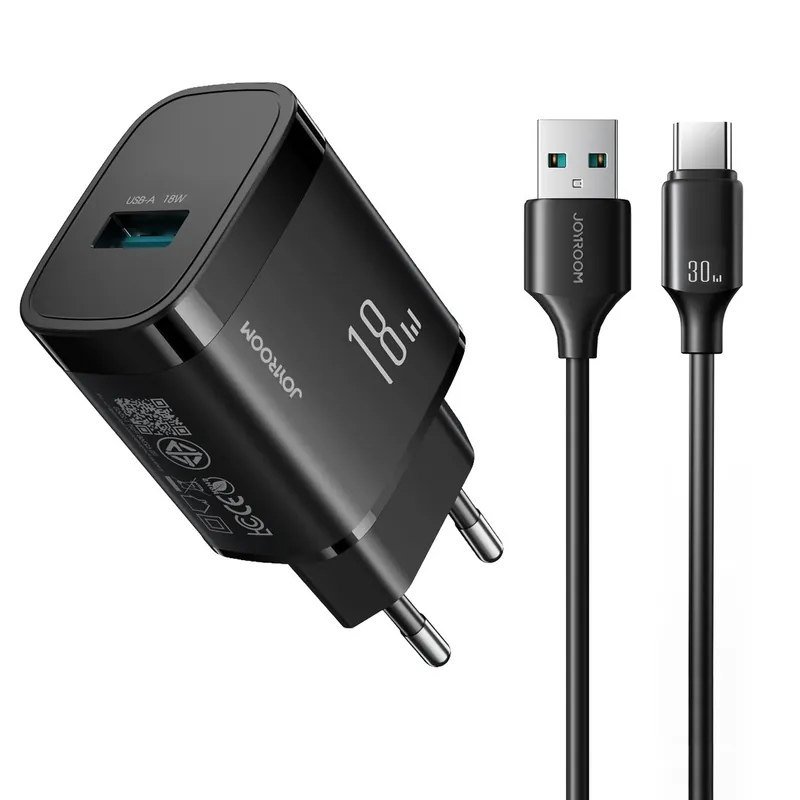 JOYROOM ® Ładowarka Sieciowa Usb-A Z Kablem Usb-A Usb-C Hurtownia Bestseller