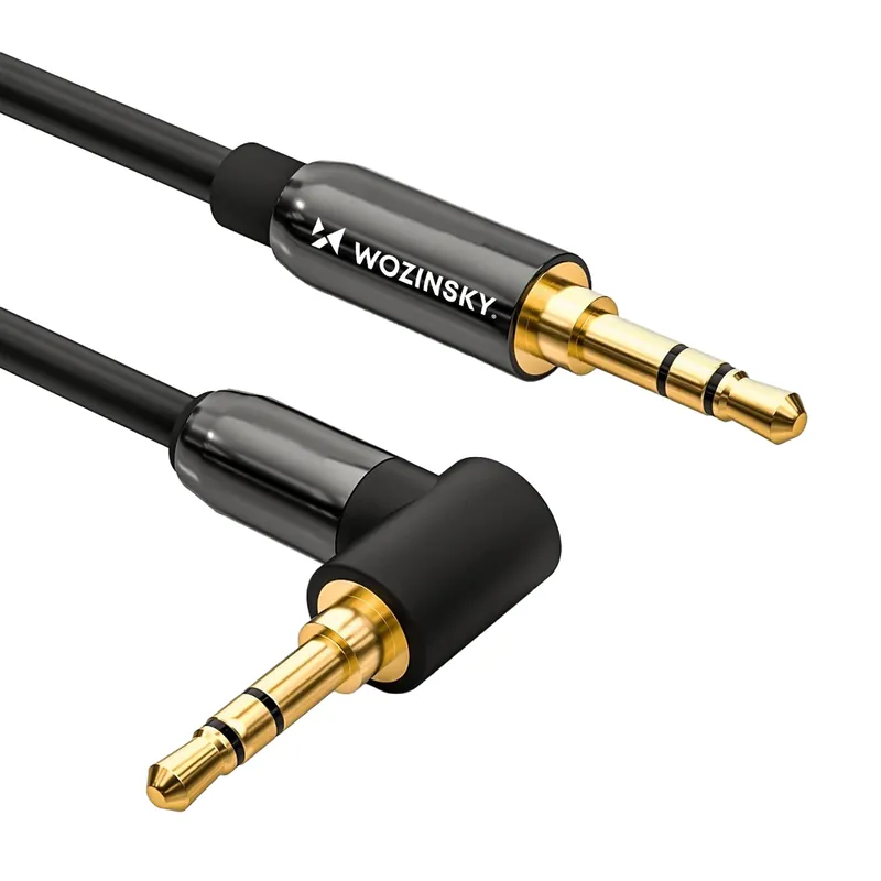WOZINSKY ® Kabel AUX kątowy męski-męski kabel mini jack Hurtownia Sklep Hit cenowy