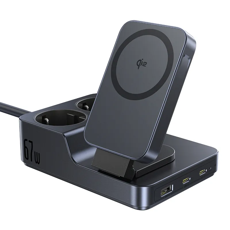 BASEUS ® Stacja Ładująca 6W1 Bezprzewodowa Usb-A Usb-C Ac 67W Hurtownia Tylko dziś
