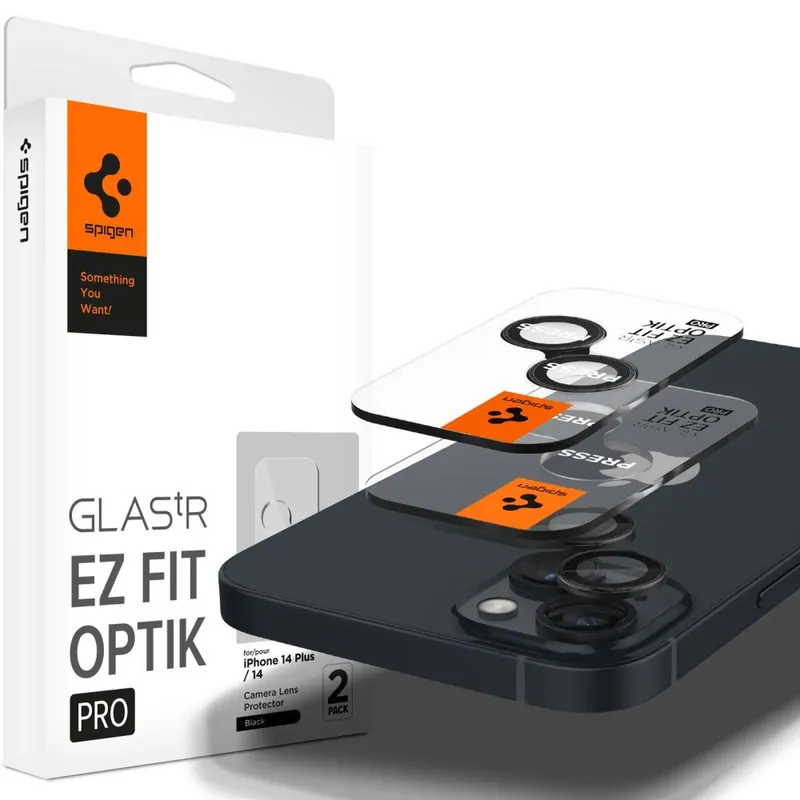 Tylko dziś SPIGEN ® Osłona Aparatu Na Iphone 14/Plus/15/Plus Czarna 2Szt Hurtownia