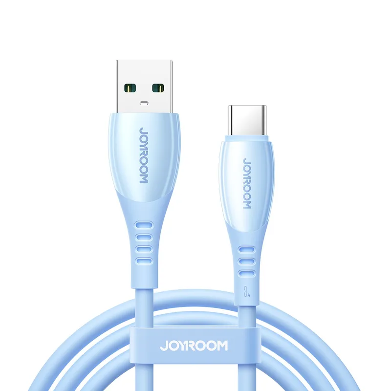 JOYROOM ® Kabel Usb-A - Usb-C Vibrant Series 3A 1.2M Niebieski Hurtownia Bezpieczna płatność