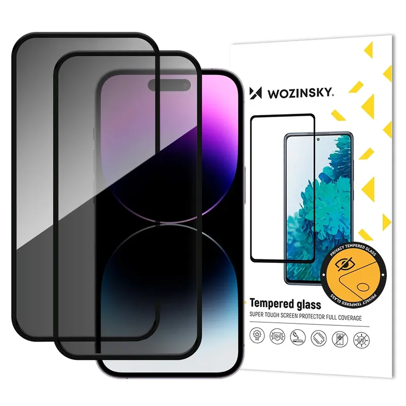 WOZINSKY ® Szkło Hartowane Prywatyzujące Na Iphone 17 Pro Hurtownia Okazja