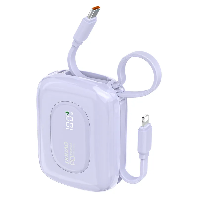 DUDAO ® Powerbank K32 10000 Mah Z Wbudowanym Kablem Usb-C Hurtownia Zamów dziś