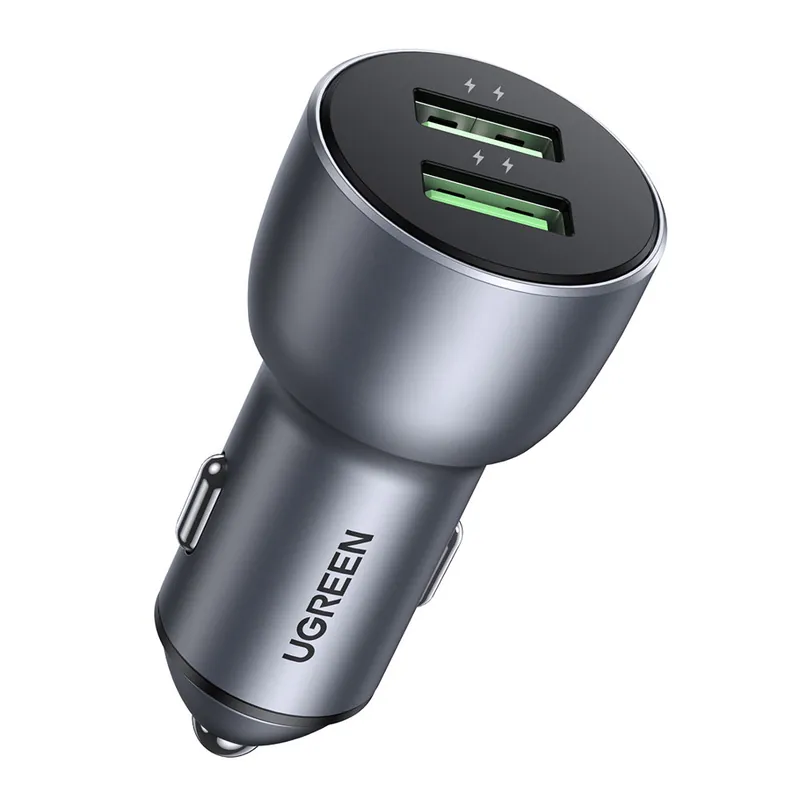 Oferta UGREEN ® Szybka Ładowarka Samochodowa 2X Usb 36W QC Hurtownia Sklep