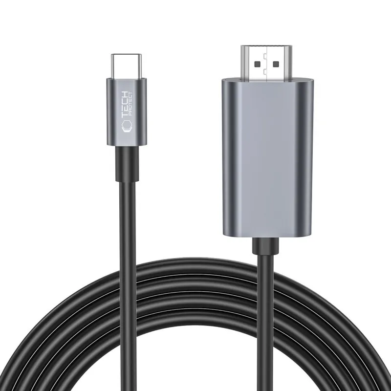 Wyjątkowa oferta Tech-Protect ® Kabel Przewód Usb-C - Hdmi 4K 60Hz 2M Czarny Hurtownia Dropshippi