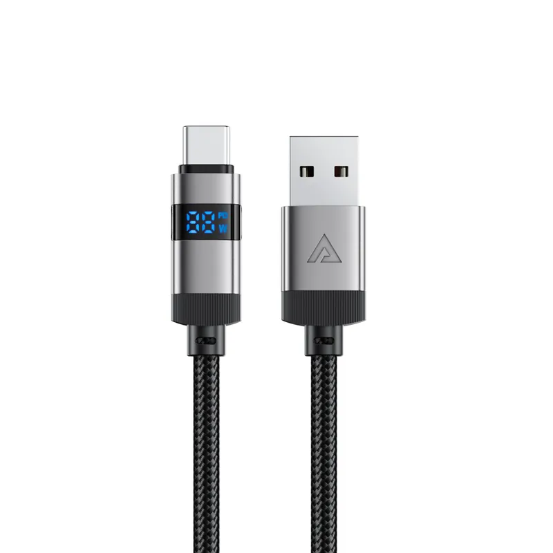 ACEFAST ® Kabel Przewód Usb-A - Usb-C Z Wyświetlaczem 480Mb/S Hurtownia Dropship Bezpieczne zakupy