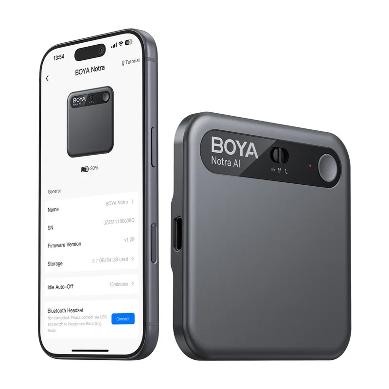 BOYA ® Rejestrator Głosu Z Transkrypcją Ai 64Gb Czarny Hurtownia Nie przegap