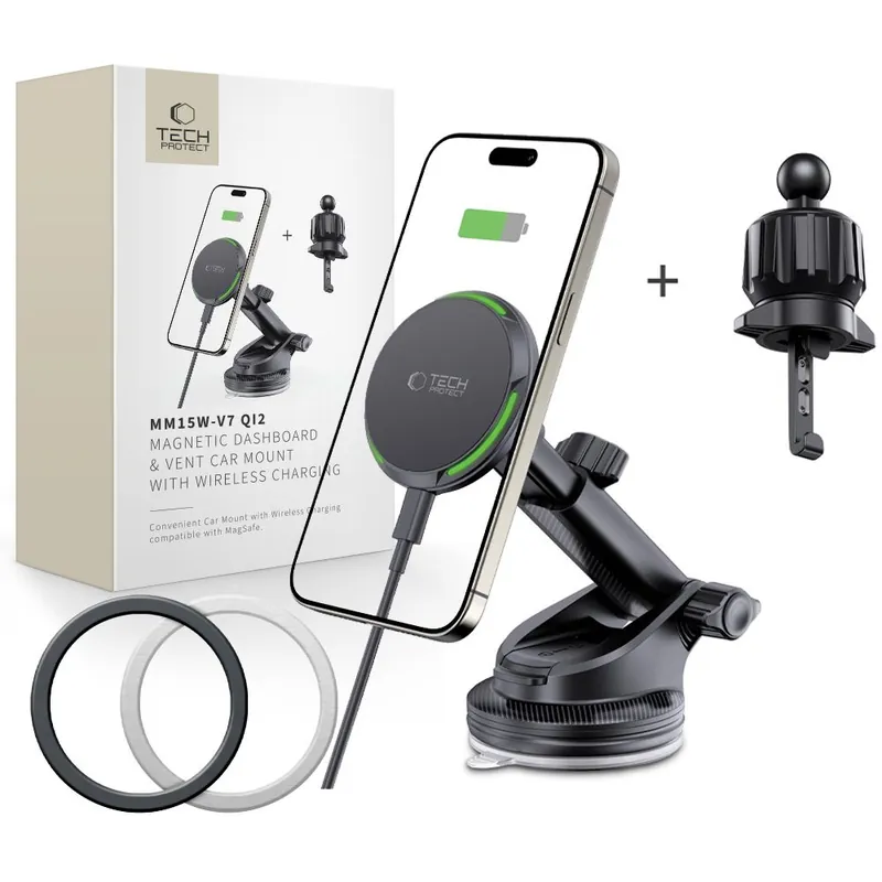 Popularny Tech-Protect ® Uchwyt Samochodowy Na Telefon Z Ładowarką Hurtownia
