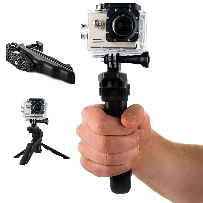 HURTEL ® Uchwyt Z Mini Statywem Do Kamery Sportowej Gopro Sjcam Hurtownia Sklep Premium