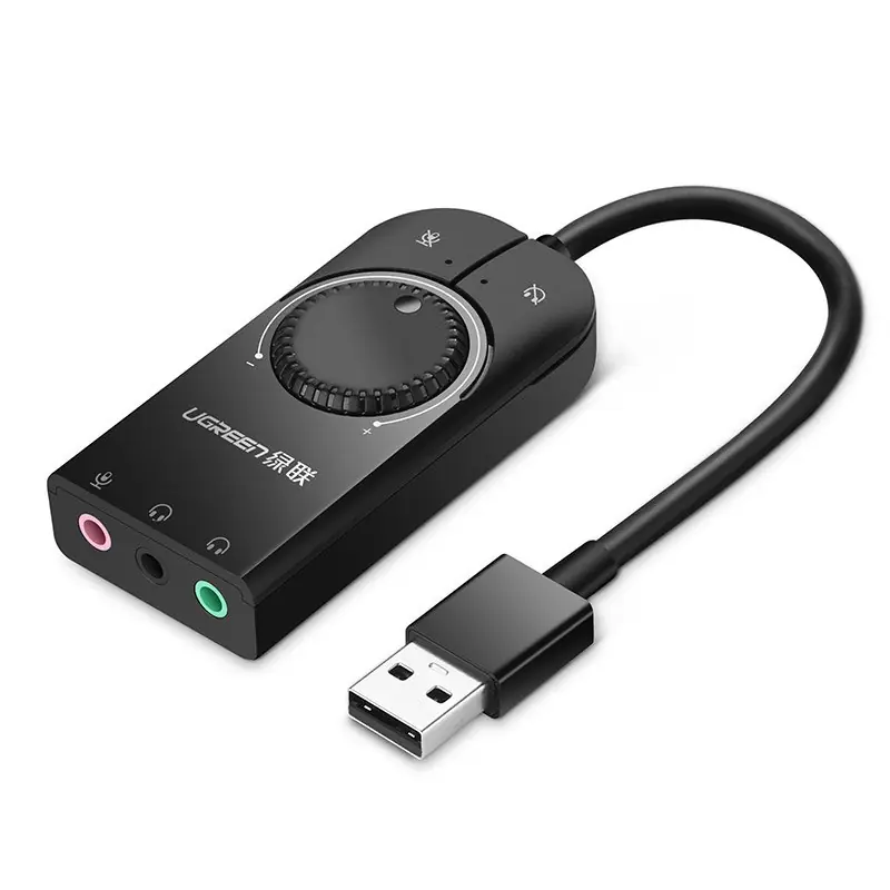 UGREEN ® Zewnętrzna Karta Dźwiękowa Adapter Usb - 3.5 mm Hurtownia Sklep Oferta czasowa