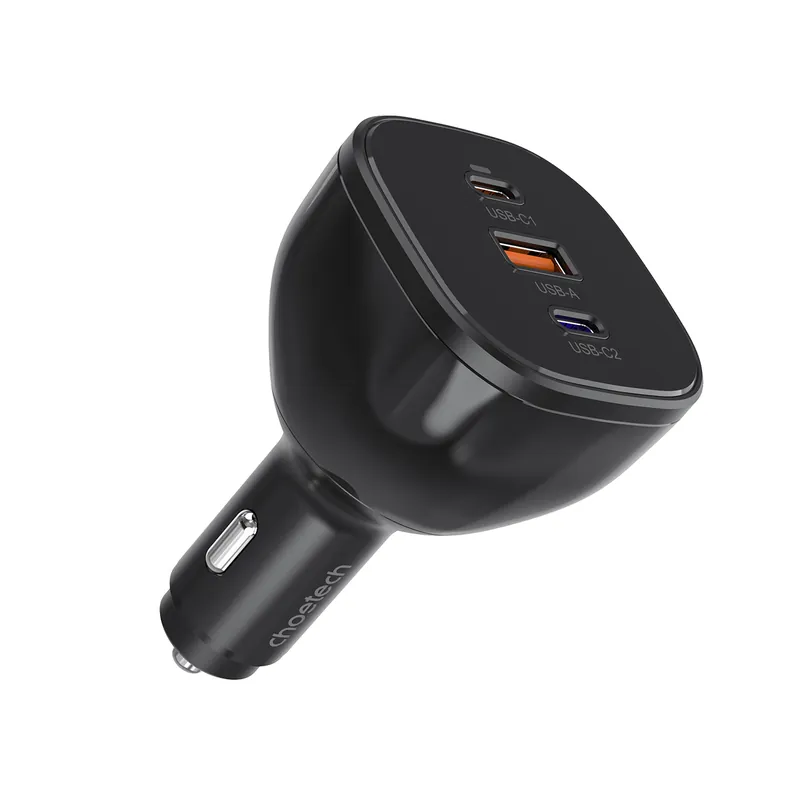 Szybka wysyłka CHOETECH ® Ładowarka Samochodowa 160W 2X Usb-C Usb-A Hurtownia Dropshipping