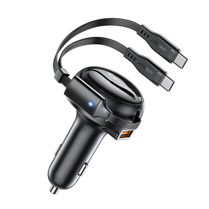 ACEFAST ® Ładowarka Samochodowa B13 53W Usb-A + 2 Kable Hurtownia Dropshipping Zamów dziś