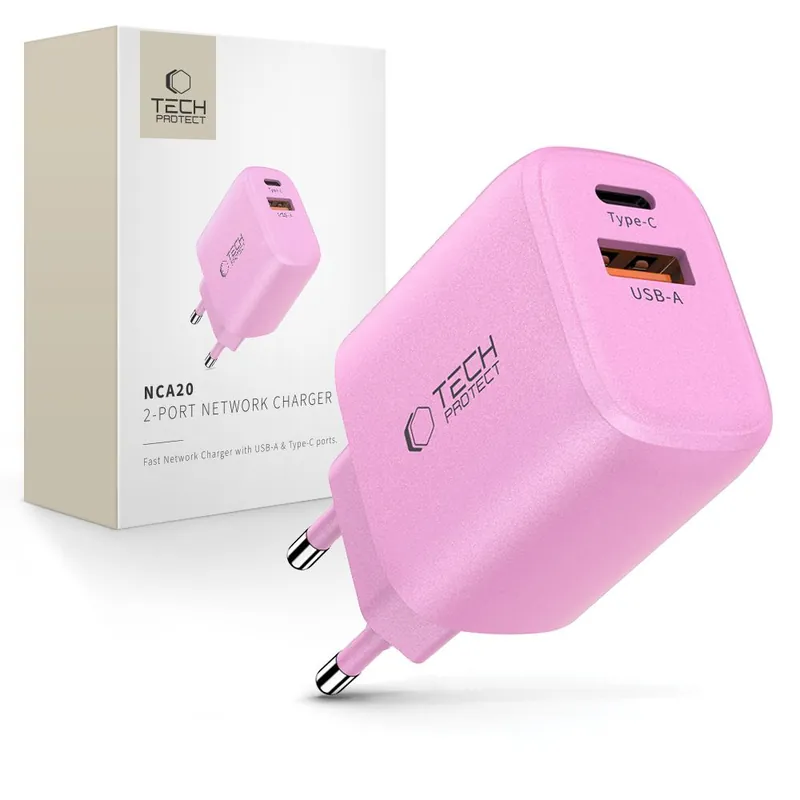Tech-Protect ® Ładowarka Sieciowa Usb-A Usb-C Nca20 Pd Qc 20W Hurtownia Hit cenowy