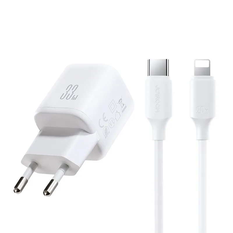 Super okazja JOYROOM ® Ładowarka Sieciowa Usb-a Usb-c Z Kablem Biała Hurtownia