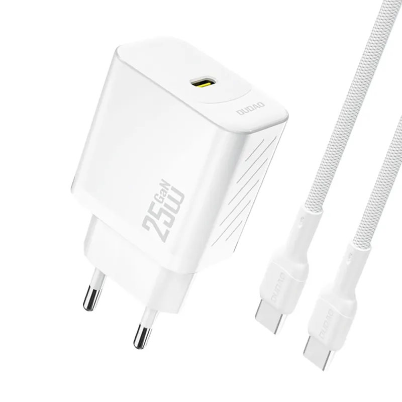 Hit sprzedaży DUDAO ® Ładowarka Sieciowa Usb-C Z Kablem Usb-C Gan Pd 25W Hurtownia