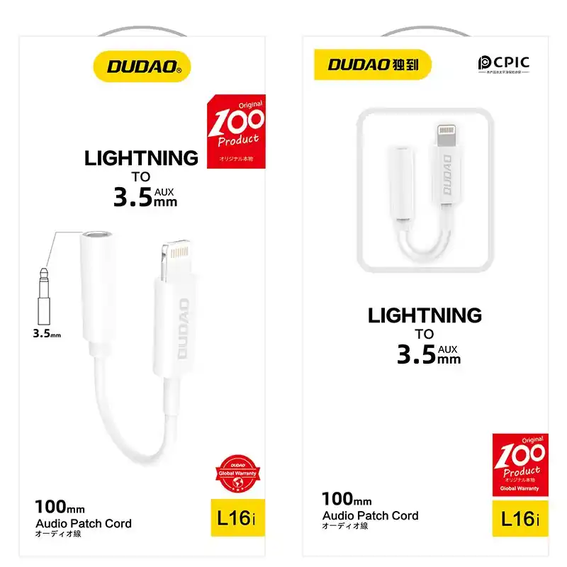 DUDAO ® Adapter Audio Przejściówka Do Słuchawek Iphone Hurtownia Sklep Hit sprzedaży