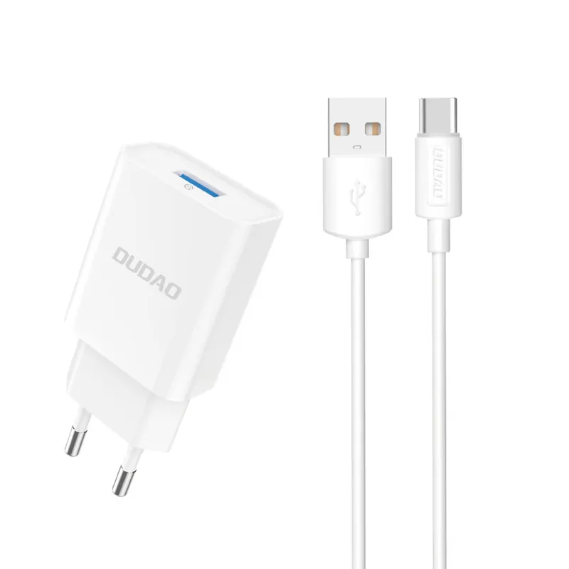 DUDAO ® Ładowarka Sieciowa Usb-A 2.1A 10W Z Kablem Do Iphone Hurtownia Sklep Taniej