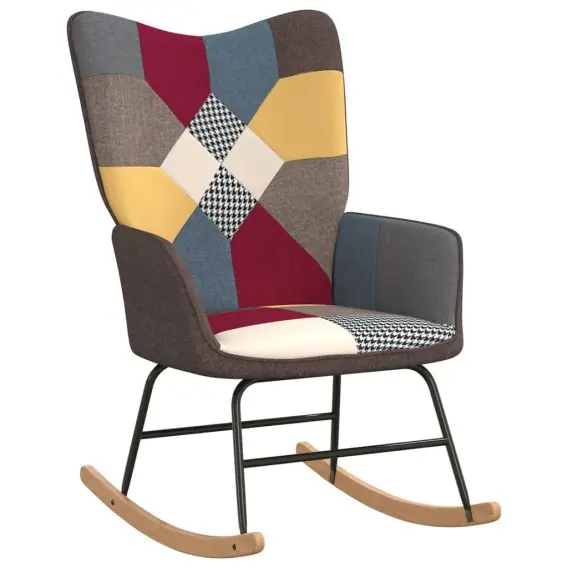 Fotel bujany, patchwork, tapicerowany tkaniną Lumarko! - Hurtownia wielobranżowa Lumarko Oferta czasowa