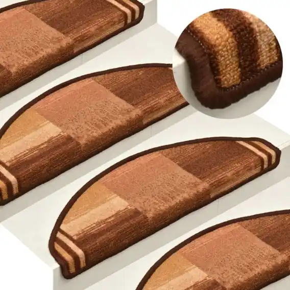 Samoprzylepne nakładki na schody, 15 szt., brązowe, 65x21x4 cm Lumarko! - Hurtownia wielobranżowa Lumarko Najlepsza cena