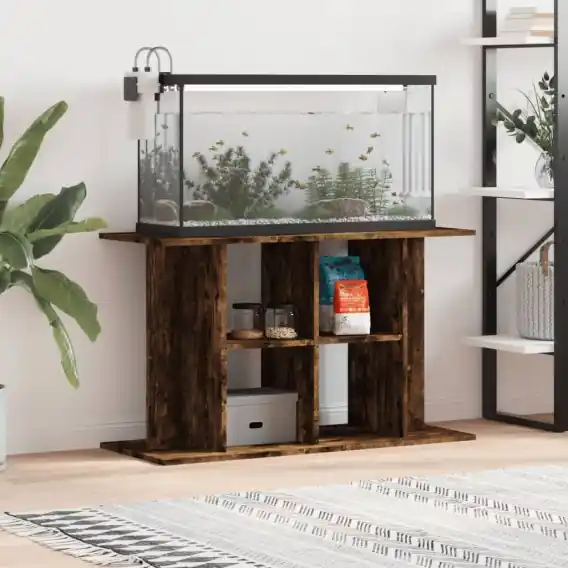 Szafka pod akwarium, przydymiony dąb, 100x40x60 cm Lumarko! - Hurtownia wielobranżowa Lumarko Niska cena