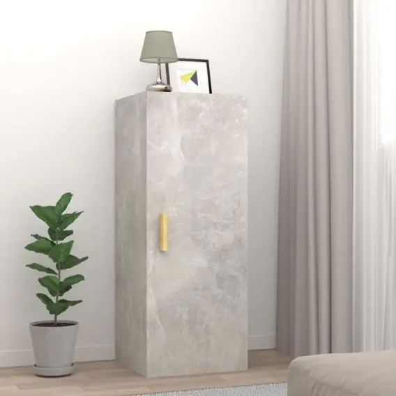 Szafka wisząca, szarość betonu, 34,5x34x90 cm Lumarko! - Hurtownia wielobranżowa Lumarko Taniej