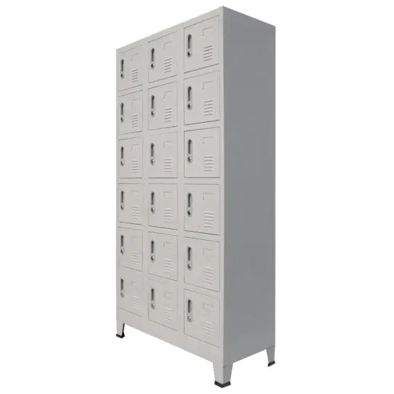 Zamów teraz Szafka z 18 zamykanymi przegrodami, metalowa, 90 x 40 x 180 cm Lumarko! - Hurtownia wielobranżowa Lumarko