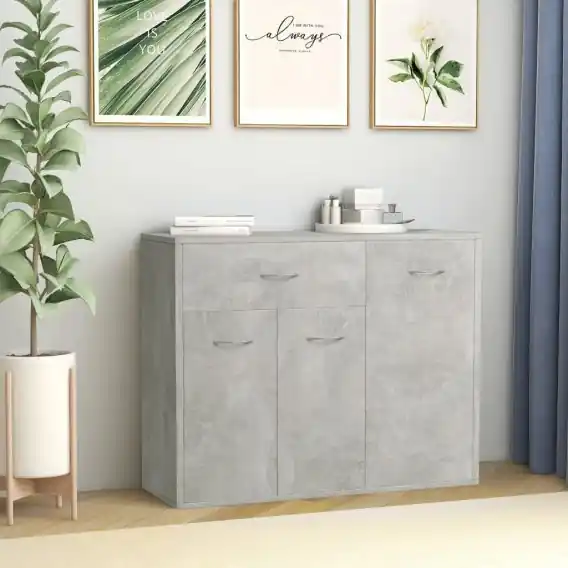 Szafka, betonowa szarość, 88 x 30 x 70 cm, płyta wiórowa Lumarko! - Hurtownia wielobranżowa Lumarko Nowość
