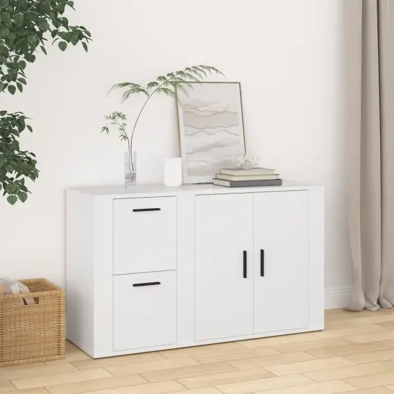 Szafka, biała, 100x33x59,5 cm, materiał drewnopochodny Lumarko! - Hurtownia wielobranżowa Lumarko Szybka wysyłka