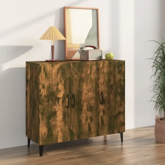 Szafka, przydymiony dąb, 90x34x80 cm, materiał drewnopochodny Lumarko! - Hurtownia wielobranżowa Lumarko Popularny