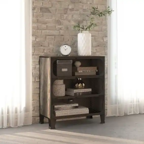 Szafka, szara, 72x36x82 cm, metal i MDF Lumarko! - Hurtownia wielobranżowa Lumarko Wybór klientów
