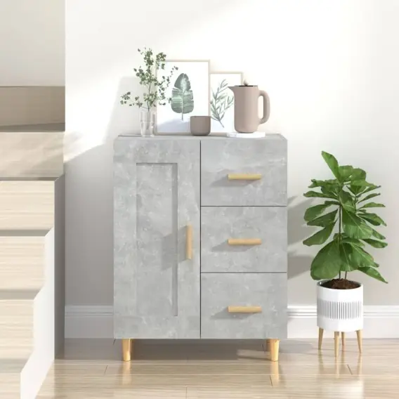 Zamów dziś Szafka, szarość betonu, 69,5x34x90 cm, materiał drewnopochodny Lumarko! - Hurtownia wielobranżowa Lumarko