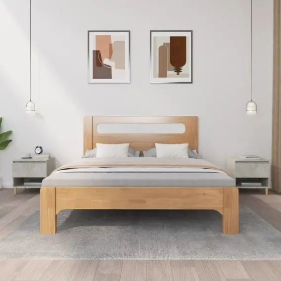 Szafki nocne, 2 szt., szarość betonu, 50x46x50 cm Lumarko! - Hurtownia wielobranżowa Lumarko Zamów dziś