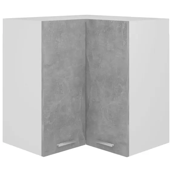 Wisząca szafka narożna, szarość betonu, 57x57x60 cm, płyta Lumarko! - Hurtownia wielobranżowa Lumarko Hit sprzedaży