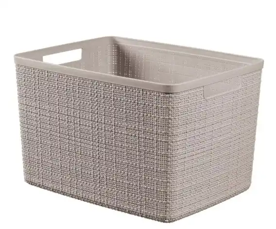 Pojemnik Curver Jute L 20L taupe - Hurtownia wielobranżowa Lumarko Do wyczerpania zapasów