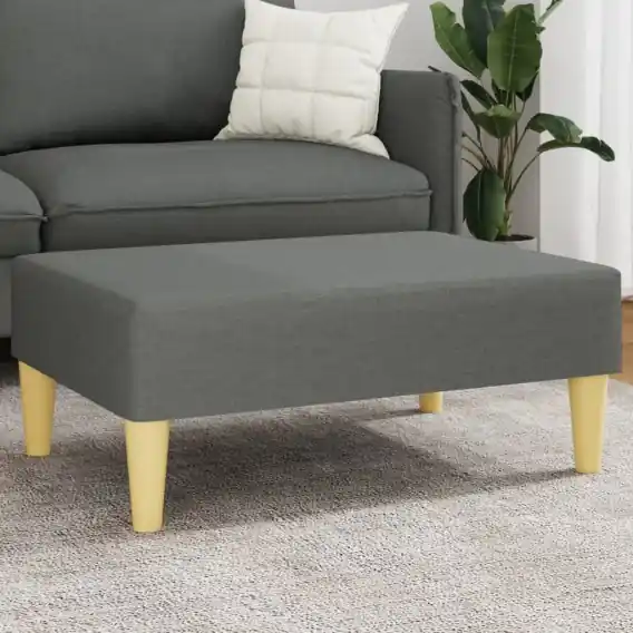 Premium Podnóżek, ciemnoszary, 77x55x31 cm, tapicerowany tkaniną Lumarko! - Hurtownia wielobranżowa Lumarko