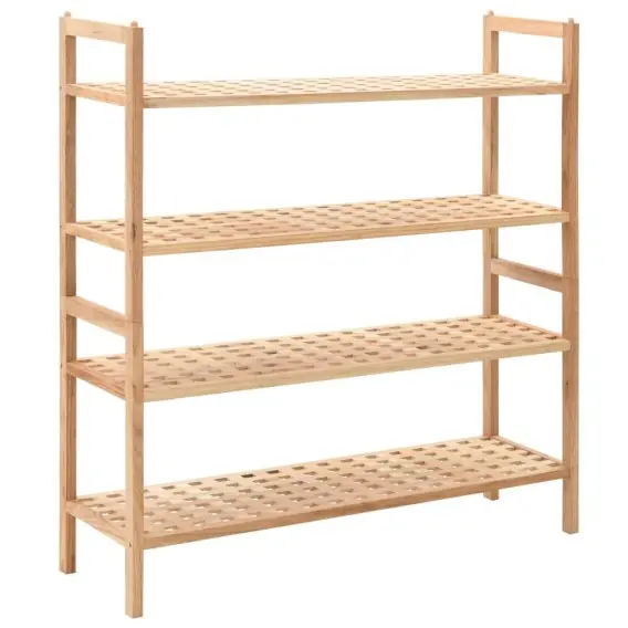 Półka na buty z drewna orzecha włoskiego, 69 x 26 x 81 cm Lumarko! - Hurtownia wielobranżowa Lumarko Nowość