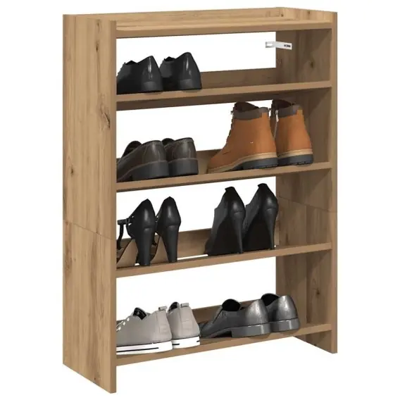 Półka na buty, dąb artisan, 80x25x61,5 cm Lumarko! - Hurtownia wielobranżowa Lumarko Ekspresowa dostawa