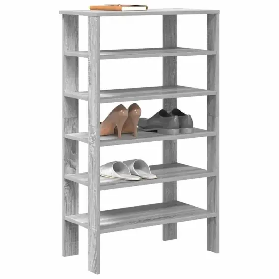 Półka na buty, szary dąb sonoma, 61x32x105 cm Lumarko! - Hurtownia wielobranżowa Lumarko Bezpieczna płatność