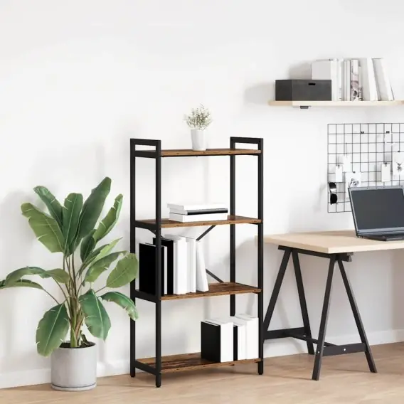 Sprawdź teraz Półka na książki Stare drewno 60 x 30 x 118 cm Lumarko! - Hurtownia wielobranżowa Lumarko