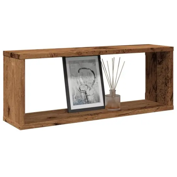 Półki ścienne kostki, 6 szt., stare drewno, 60x15x23 cm Lumarko! - Hurtownia wielobranżowa Lumarko Oferta