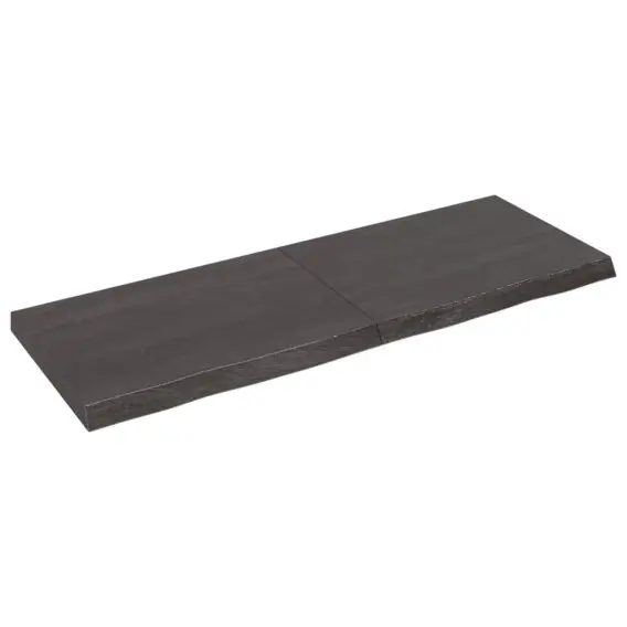 Oferta Półka, ciemnoszara, 140x50x6 cm, wykończone lite drewno dębowe Lumarko! - Hurtownia wielobranżowa Lumarko