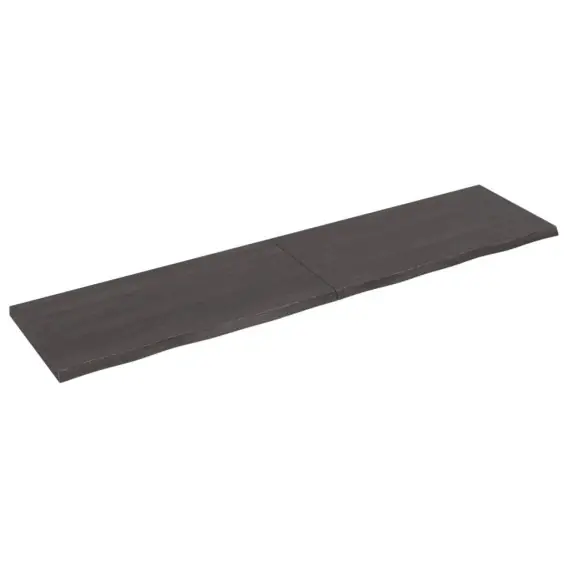 Super okazja Półka, ciemnoszara, 200x50x4 cm, wykończone lite drewno dębowe Lumarko! - Hurtownia wielobranżowa Lumarko
