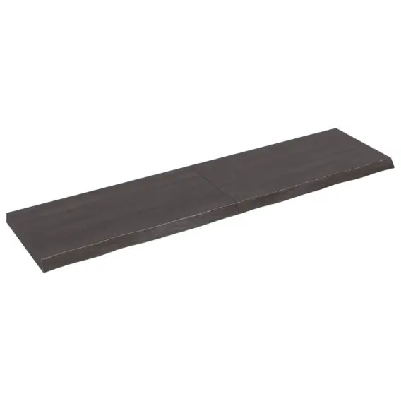 Zamów dziś Półka, ciemnoszara, 200x50x6 cm, wykończone lite drewno dębowe Lumarko! - Hurtownia wielobranżowa Lumarko