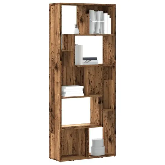 Nowy Regał, stare drewno, 67x24x161 cm, materiał drewnopochodny Lumarko! - Hurtownia wielobranżowa Lumarko