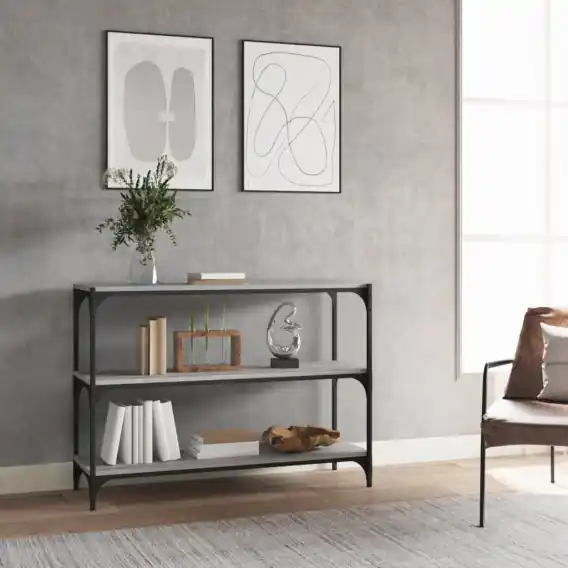 Hit sprzedaży Regał na książki, szary dąb sonoma, 100x33x70,5 cm Lumarko! - Hurtownia wielobranżowa Lumarko