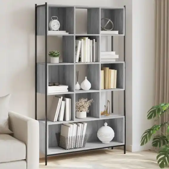 Oferta czasowa Regał na książki, szary dąb sonoma, 102x28x172 cm Lumarko! - Hurtownia wielobranżowa Lumarko