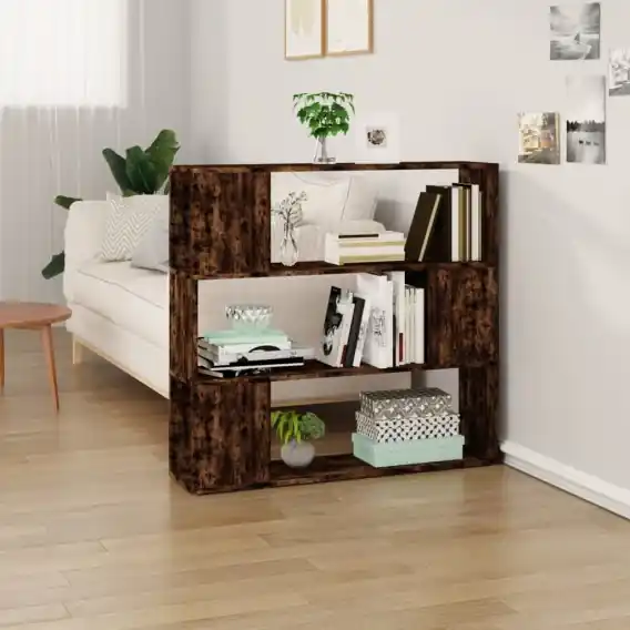 Hit cenowy Regał na książki/przegroda, przydymiony dąb, 100x24x94 cm Lumarko! - Hurtownia wielobranżowa Lumarko