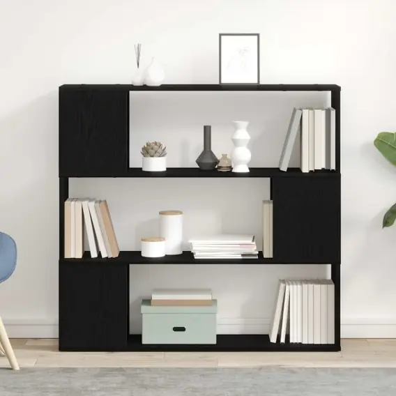 Wyprzedaż Regał Czarny Dąb 100x24x94 cm z MDF Lumarko! - Hurtownia wielobranżowa Lumarko